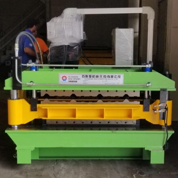 Buy R Panel Corrugated Double Layer Roll Forming Machine For Tile 12m/Min at wholesale prices