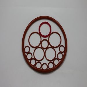 Customer High Temperature Waterproof Silicone O-Ring Red and White Rubber Ring