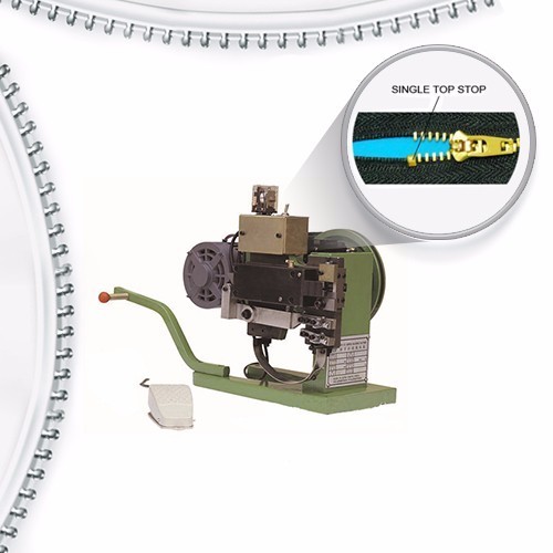 Semi-automatic Metal Zipper Top Stop Machine with High-Strength Steel Frame and