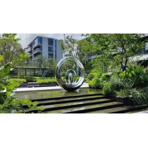 Contemporary Outdoor Abstract Metal art Landscape Sculpture
