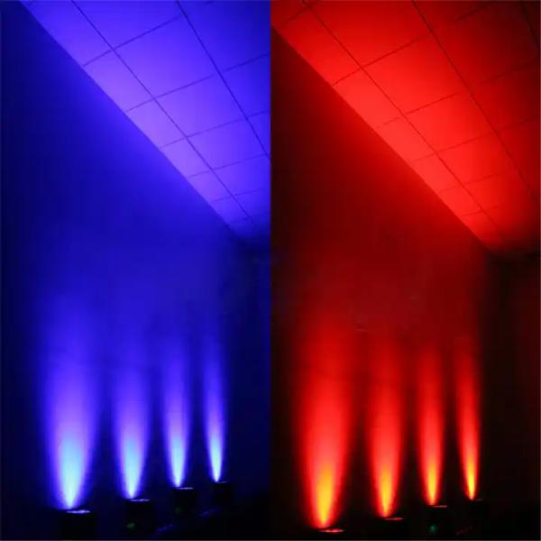 4*18W DMX Rgbwauv Battery Operated Uplighting Outdoor Waterproof