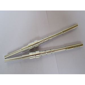 Silver Anodized CNC Custom Aluminum Axle Shafts with Chrome Plating