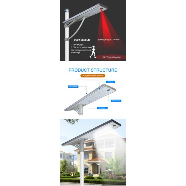 100-110LM/W 50 Watt Solar Flood Lights Outdoor For Courtyard Street