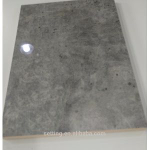 1220*2440Mm Uv Coated Marble Grey Gloss Mdf Sheets