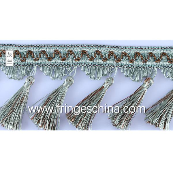 Handmade fashionable chain beads lace tassels fringes for curtain/sofa/pillow decoration