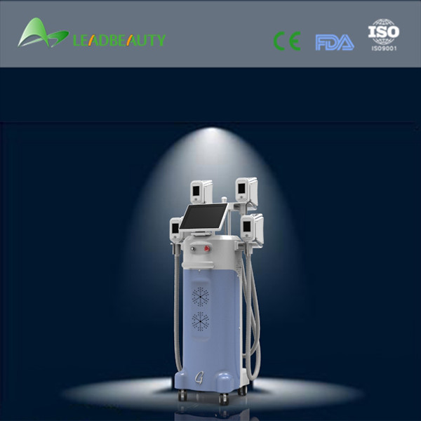 Buy China beauty salon equipment double cryolipolysis machine 4 handles at wholesale prices