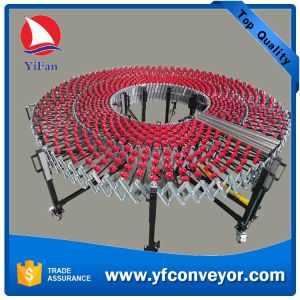 Flexible Plastic Expandable Gravity Skate Wheel  Roller Conveyor