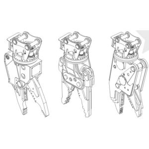 6-40 Tons Excavator Attachment Car Disassemble Shear / Scrap Car Dismantling