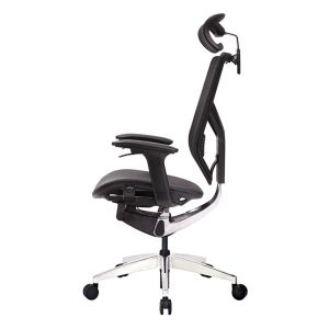 3D Swivel High Back Mesh Office Chair​ Ergonomic Polished Aluminum