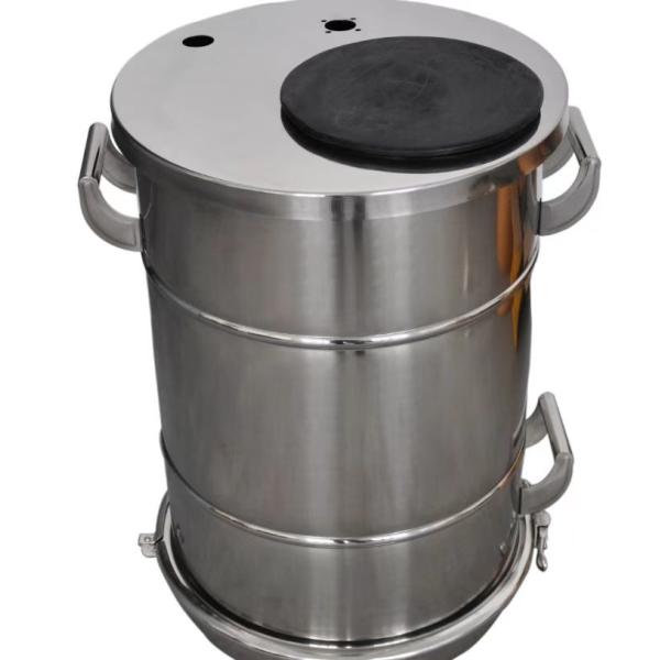 Buy Good Sealing Small Cover Round Powder Coating Hopper at wholesale prices