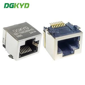Quality RJ45 56 1X1 8P8C SMD Unshielded 15U SMT Interface DGKYD561188GWA15SB5 for sale
