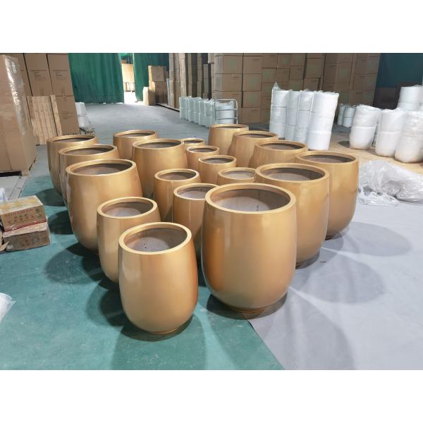 Strong Fiberglass Flower Pots Light Weight GRP Planter Box For Outdoor Indoor Decor