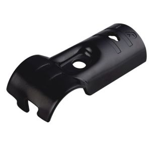 Black JY-1 Metal Pipe T Connector 27.8mm Dia PC Metal Joint Series