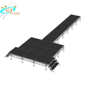 1.0m Adjustable NonSlip Aluminum Stage Platform Portable