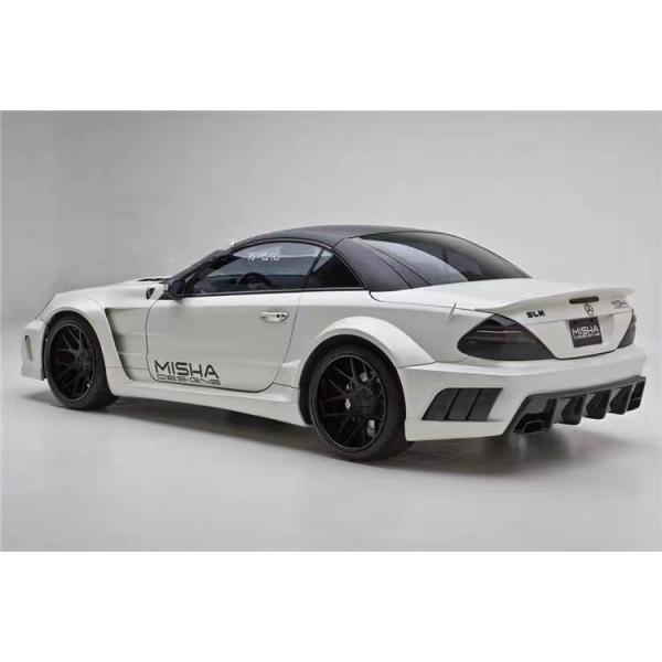 For Mercedes SL R230 Widebody Kit SL R230 Upgraded Misha Style Front and Rear Bumper Spoiler Widebody Kit