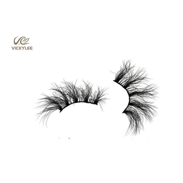Fashioned Fan Shaped 27MM Natural Wispy False Lashes