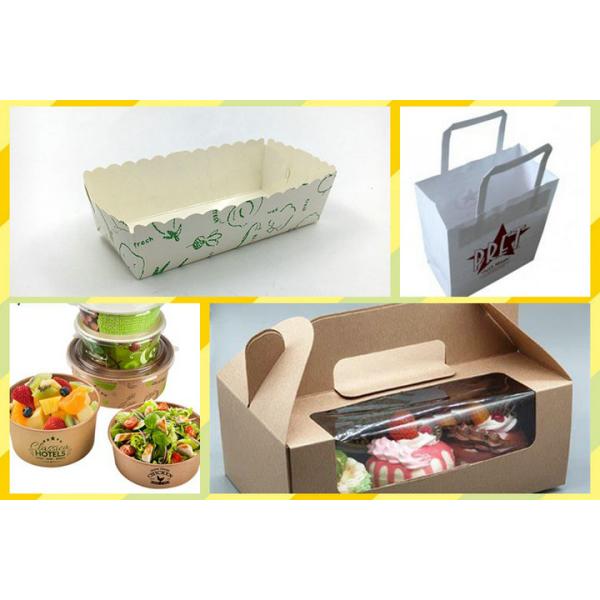Eco - friendly 36'' PE Coating White & Brown Kraft Paper For Food Storage Pouch