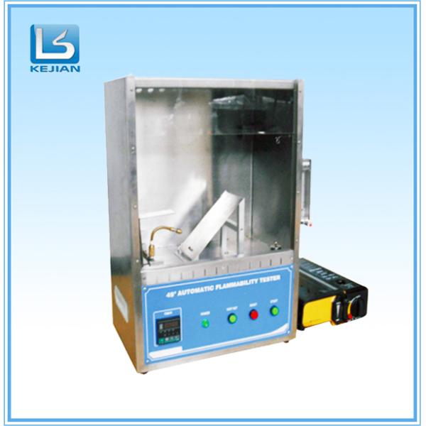400mm * 300mm * 500mm Plastic Flammability Test Chamber / Apparatus , 45°Combustion Flammability Test Equipment