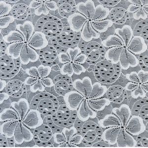 Embellished Stretchable Trim Lace Fabric Wedding Gown Designers