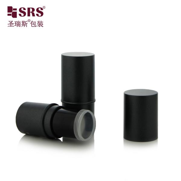 D051 6g Frosted Plastic ABS Material Round Shape Stick Container Tube Top Filling Lip Balm Bottle
