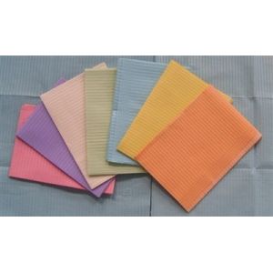 Quality Dental Clinic Paper Aprons Disposable Bib 13&quot;X18&quot; Single Use Multi Color Available for sale
