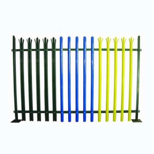 W Section 70mm Metal Palisade Fencing And Gates OEM ODM