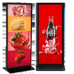 60000 Hours Life Floor Standing Advertising Display 4k Media Player