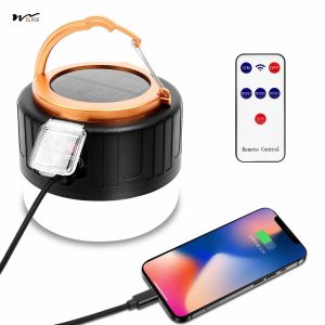 China Waterproof USB Rechargeable Solar Camping Light with Remote Control 3- 1000LM 5 Modes on sale