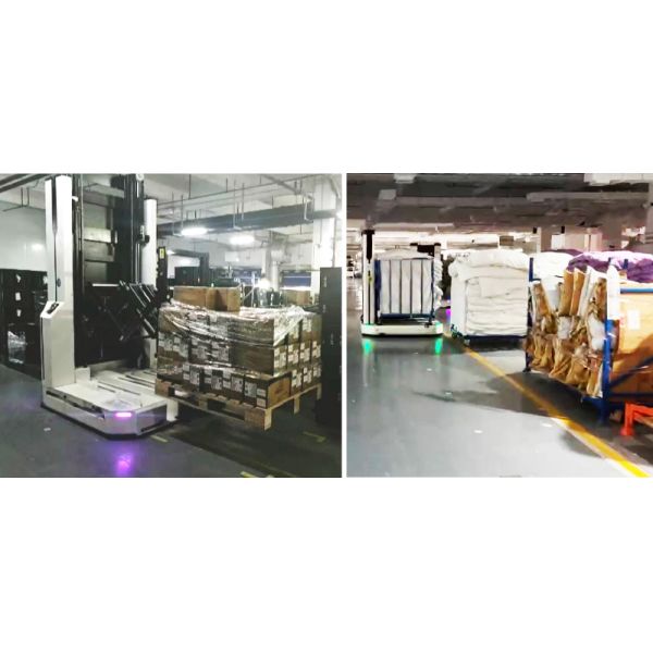 Very Narrow Aisle Fork-type Autonomous Mobile Robot