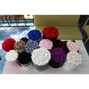 Custom Wholesale 2020 mother's day party supplies preserved rose flower happy