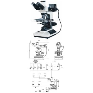Coaxial Coarse Metallurgical Optical Microscope 100X - 600X A13.0204