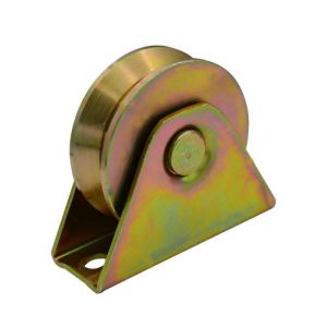 Sliding gate roller GW602 Y Groove，Galvanized, Iron, Double bearing