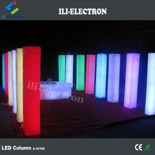 PE Plastic illuminated decorative wedding columns lighted wedding columns