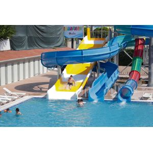 Aqua Park Swimming Pool Design Amusement Water Spiral Fiberglass Slide