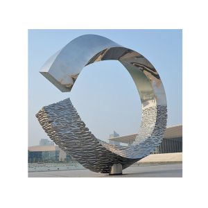 500cm Large Outdoor Metal Sculptures Abstract For Building Decoration