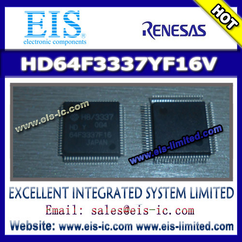HD64F3337YF16V - RENESAS - Hitachi Single Chip Microcomputer - Email: sales009