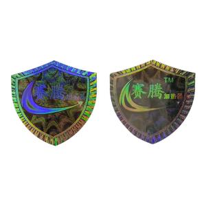 China Laser Print QR Code Stickers Custom Polarized Light Glossy Process on sale