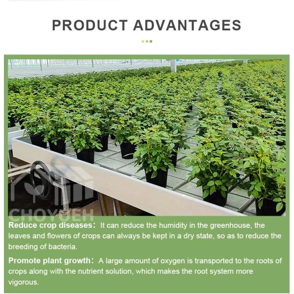 Hydroponic Trays Greenhouse Benches Ebb And Flow Rolling Benches 3mm