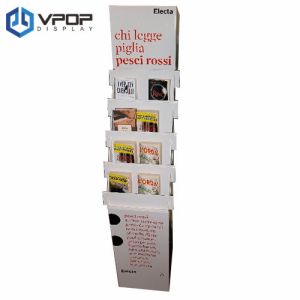 Eco - Friendly Cardboard POS Displays , Recyclable Cardboard Book Display