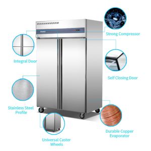680W 220V 680W Vertical Fridge Freezer , Multiscene Commercial Freezer
