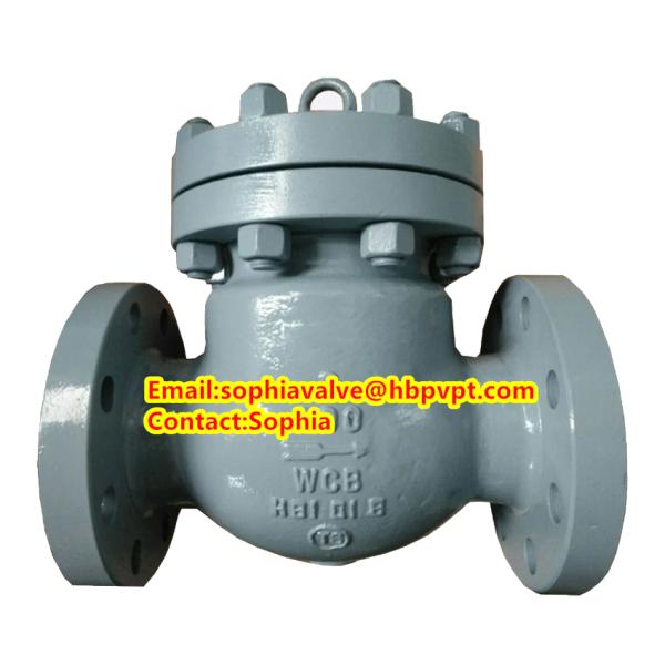 cast steel check valve WCB 300# flanged swing check valve