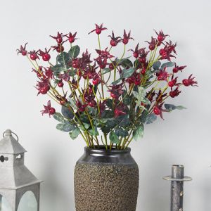 Artificial Single Stem Rose Fruits