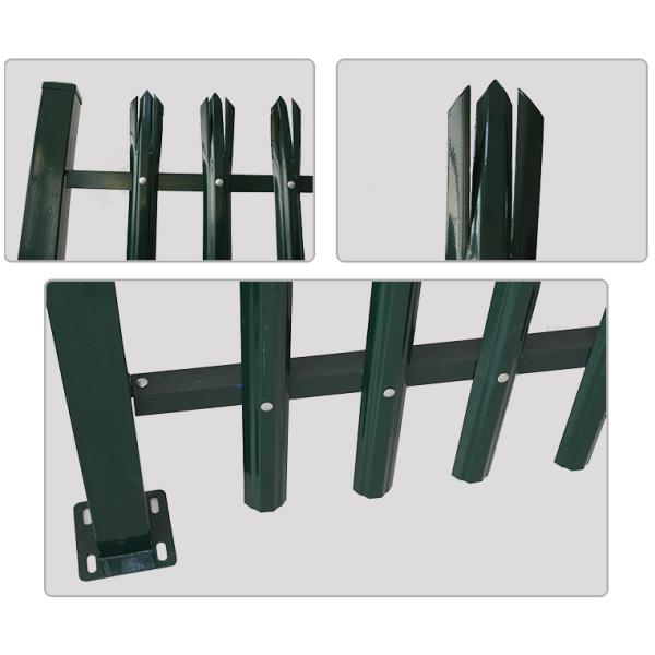 Security Euro Style Colored Metal Palisade Wire Mesh Fence