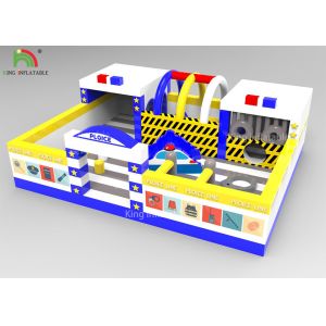 Outdoor Kids Inflatable Amusement Park With Slide 10x8x3.4 M One Year Warranty