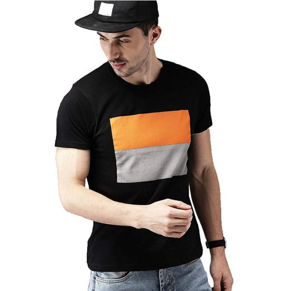 Urban Stylish Mens T Shirts 100% Cotton Short Sleeves Fabric Weight 120 Grams