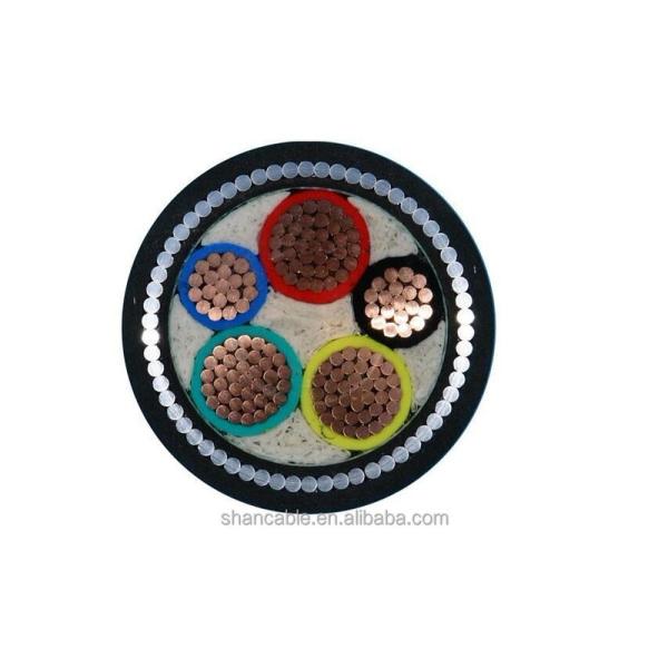 Low Smoke Zero Halogen Cu/XLPE Insulation LSOH Sheath Power Cable 100ft For Long