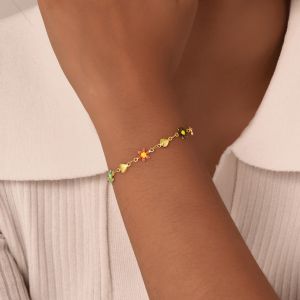 Quality Women Jewelry Gold Plated Stainless Steel Chain Link Bracelet for sale