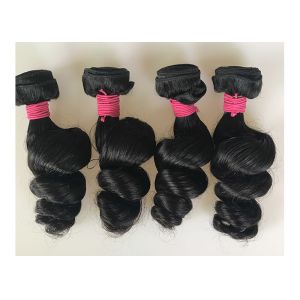 Unprocessed 100% Brazilian Virgin Hair / Loose Wave Human Hair Extensions