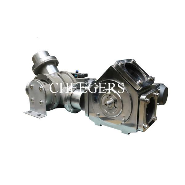 Buy Plastic Particles Plug Diverter Valve Stainless Steel DN65 at wholesale prices