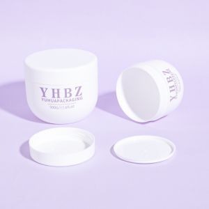 Quality Customizable Plastic Jars With Screw Caps 120g 250g 500g Empty Body Scrub Jar for sale